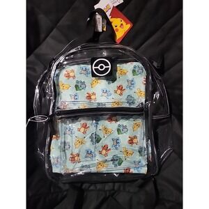 Pokemon Clear‎ Backpack With Removable Sleeve Missing Fun Pack